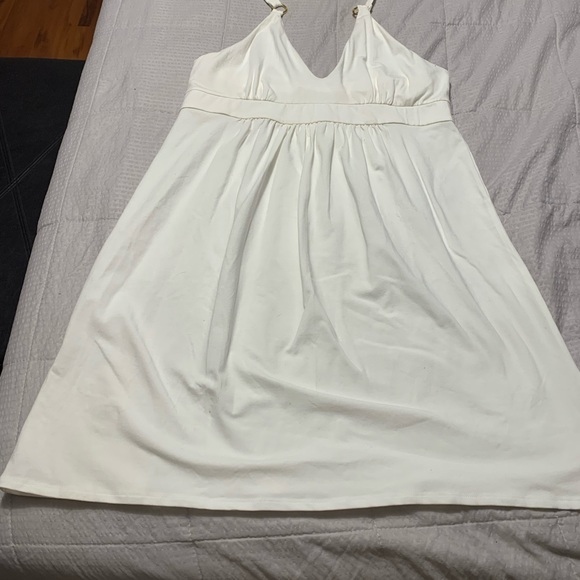 Victoria's Secret Dresses & Skirts - Victoria’s Secret Size Large bra top halter style white baby doll dress. NWOT.